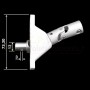 cotation coté Passe caisson double cardan blanc RD12 X 6P7