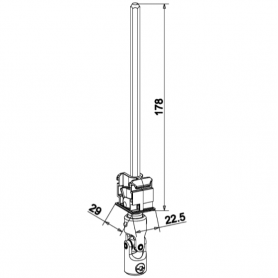 Sortie de caisson simple D12 6P7 blanc