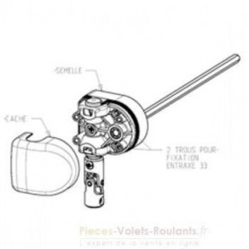 Sortie caisson décalée D12 X 6P7 blanc 90deg L200 PVC ZF G