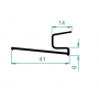 3 Caches rail pour sous face PVC 7016 (2x2100 + 1x1000)