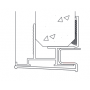 3 Caches rail pour sous face PVC 7016 (2x2100 + 1x1000)