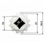 Cotation Manchon D12 carré de 10 mm pour flasque embout BVR F5023