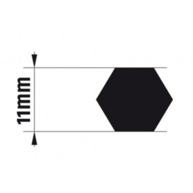 Adaptateur axe J4-11mm HEXA