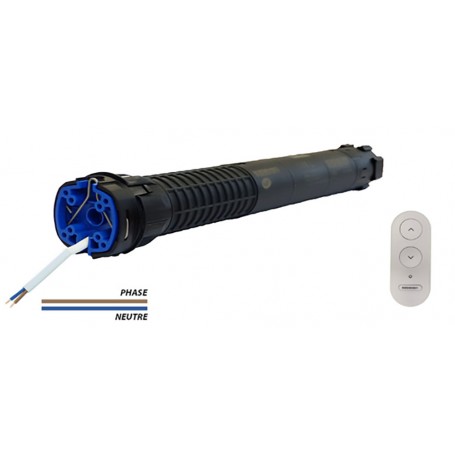 Moteur radio R ROLAX avec émetteur 3 boutons - 25 Nm G