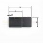 Cotation Patte pour fixation sous face 78 x 35 mm