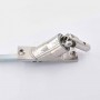 Sortie caisson étroite D12 X C8 gris L300 90deg Geiger de coté