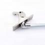 Sortie caisson étroite D12 X C8 gris L300 90deg Geiger de dessous