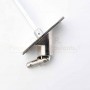 Sortie caisson 90 D10M C6 métal chrome 42x85 L300 de dessus