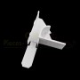 Tulipe gauche pour lames de 8 et coulisse 45x22