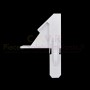 Tulipe gauche pour lames de 8 et coulisse 45x22