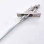 Sortie caisson étroite D10 X C8 gris L300 90deg Geiger de dessous