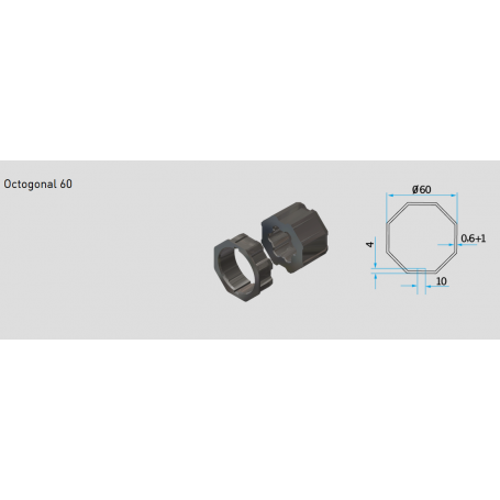 Kit adaptations octo 40 moteur Chérubini